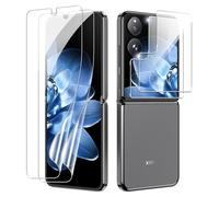 Tieeyivv Protector de Pantalla para Xiaomi MIX Flip Cristal Templado+ Protector de Lente de Cámara, Cobertura Total Vidrio Templado [9H Dureza] HD Film Cristal Templado