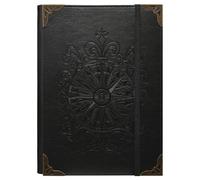 TIEFOSSI A5 Carpeta de 6 Anillas para Mujeres y Hombres, Diario de Cuero PU con Tapa Dura, Diario Vintage Brújula, Cuadernos Rectificados para la Escuela, Agenda, Viajes, Trabajo, Organizador