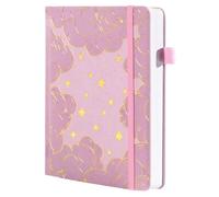 TIEFOSSI A5 Diario Punteado para Mujeres y Hombres, Cuaderno con Cuadrícula Punteada, Papel Grueso de 160 GSM, 192 Páginas Numeradas, Diario Punteado para Organización