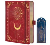 TIEFOSSI Bullet Dot Journal, 160gsm 190 Páginas Numeradas, Diario para trabajar y dibujar, A5 Diario de cuero de tapa dura para escribir Mujeres Hombres