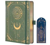 TIEFOSSI Bullet Dot Journal, 160gsm 190 Páginas Numeradas, Diario para trabajar y dibujar, A5 Diario de cuero de tapa dura para escribir Mujeres Hombres