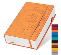 TIEFOSSI Constellations - Cuaderno (A5, tapa dura, 100 g/m², 400 páginas, organizador de balas, para mujeres, hombres, adolescentes (Gemini)