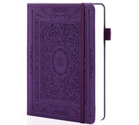 TIEFOSSI Cuaderno Bullet Dotted Journal, papel grueso numerado de 160 g/m², cuaderno de cuadrícula de puntos de tapa dura A5 para mujeres, hombres, trabajo, escritura, Bullet Journaling, dibujo