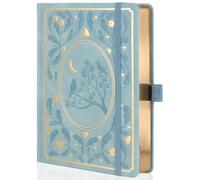 TIEFOSSI Cuaderno con rayas, cuadernos de tapa dura A5 con rayas para escribir, papel grueso de 100 g/m², 320 páginas numeradas, para organizar tus diarios