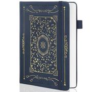 TIEFOSSI Cuaderno de cuadrícula de puntos, papel grueso de 160 g/m², tapa dura, para mujeres y hombres, 192 páginas, para viajes, escuela y oficina