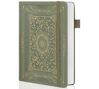 TIEFOSSI Cuaderno de cuadrícula de puntos, papel grueso de 160 g/m², tapa dura, para mujeres y hombres, 192 páginas, para viajes, escuela y oficina