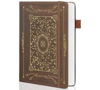 TIEFOSSI Cuaderno de cuadrícula de puntos, papel grueso de 160 g/m², tapa dura, para mujeres y hombres, 192 páginas, para viajes, escuela y oficina