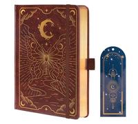 TIEFOSSI Cuaderno Puntos, Diario Puntos Mariposa para Mujeres y Niñas, Cuadernos A5 de Tapa Dura con Marcador, Cuaderno Estético para Escribir, Papel Grueso de 160 GSM con 190 Páginas Numeradas