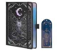 TIEFOSSI Cuaderno Puntos, Diario Puntos Mariposa para Mujeres y Niñas, Cuadernos A5 de Tapa Dura con Marcador, Cuaderno Estético para Escribir, Papel Grueso de 160 GSM con 190 Páginas Numeradas