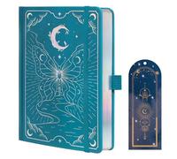 TIEFOSSI Cuaderno Puntos, Diario Puntos Mariposa para Mujeres y Niñas, Cuadernos A5 de Tapa Dura con Marcador, Cuaderno Estético para Escribir, Papel Grueso de 160 GSM con 190 Páginas Numeradas