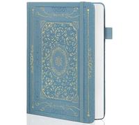 TIEFOSSI Cuaderno rayado, papel grueso de 100 g/m², diarios de tapa dura con rayas universitarias para mujeres y hombres, 320 páginas numeradas, para viajes, colegio y oficina