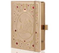 TIEFOSSI Cuadernos de puntos, cuadernos de puntos de tapa dura tamaño A5 para mujeres que escriben, papel grueso de 160 g/m², 190 páginas numeradas, para organizar la agenda