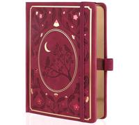 TIEFOSSI Cuadernos de puntos, cuadernos de puntos de tapa dura tamaño A5 para mujeres que escriben, papel grueso de 160 g/m², 190 páginas numeradas, para organizar la agenda