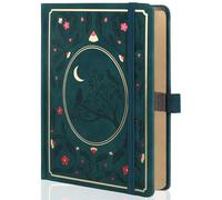 TIEFOSSI Cuadernos de puntos, cuadernos de puntos de tapa dura tamaño A5 para mujeres que escriben, papel grueso de 160 g/m², 190 páginas numeradas, para organizar la agenda