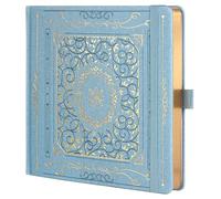 TIEFOSSI Diario de puntos, cuaderno de rejilla de puntos para mujeres y hombres, diario de tapa dura de cuero de PU, papel grueso 160 GSM, diario cuadrado 8 x 8