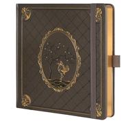 TIEFOSSI Diario de puntos, cuaderno de rejilla de puntos para mujeres y hombres, diario de tapa dura de cuero de PU, papel grueso 160 GSM, diario cuadrado 8 x 8