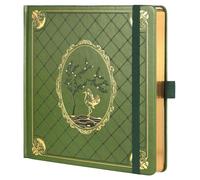 TIEFOSSI Diario de puntos, cuaderno de rejilla de puntos para mujeres y hombres, diario de tapa dura de cuero de PU, papel grueso 160 GSM, diario cuadrado 8 x 8