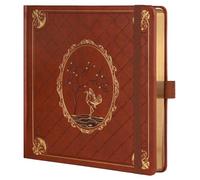 TIEFOSSI Diario de puntos, cuaderno de rejilla de puntos para mujeres y hombres, diario de tapa dura de cuero de PU, papel grueso 160 GSM, diario cuadrado 8 x 8