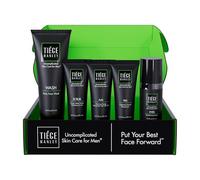 Tiege Hanley Set de cuidado de la piel para hombres, rutina avanzada de cuidado de la piel para hombres (nivel de sistema 2) - Kit de lavado facial para líneas finas