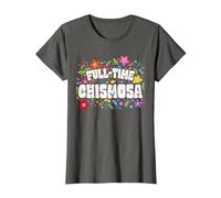 Tiempo Completo Chismosa Divertido Español Camiseta, Mujer, Asfalto, XXL