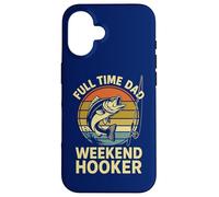 Tiempo Completo Papá Weekend Hooker | Divertido Día del Padre Pesca Carcasa para iPhone 16
