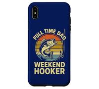Tiempo Completo Papá Weekend Hooker | Divertido Día del Padre Pesca Carcasa para iPhone XS Max