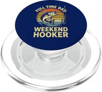 Tiempo Completo Papá Weekend Hooker | Divertido Día del Padre Pesca PopSockets PopGrip para MagSafe