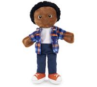 Tiempo de juego de Eimmie Hand Puppets - Black Hand Puppets For Girl & Boy - African American Puppet Toy - Boy Puppet - Puppet Theatre Puppet - Boy H