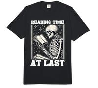 Tiempo de Lectura al Final Amante de los Libros Lectura de Esqueleto introvertido Comfort Colors Adult Heavyweight T-Shirt