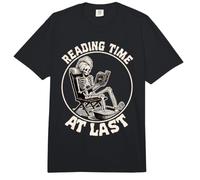 Tiempo de Lectura al Final Amante de los Libros Lectura de Esqueleto introvertido Comfort Colors Adult Heavyweight T-Shirt