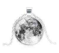 Tiempo de Luna Gémica Collar Luminoso Europa y América Joyas de Colgante de Hombres para Hombres