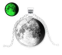 Tiempo de Luna Gémica Collar Luminoso Europa y América Joyas de Colgante de Hombres para Hombres