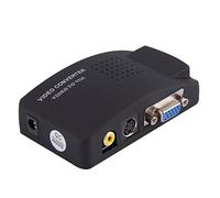 Tiempo de soldaduras AVTOVGA Convertidor Adaptador Video de AV, RCA, S-Video a VGA Monitor PC Proyectores