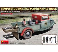 Tiempo E400 Railway Mantenimiento Camión Con Personal 1 :3 5 Plástico Modelo Kit
