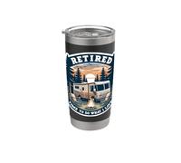 Tiempo jubilado para hacer lo que quiero RV Camping Retirement Camper Vaso térmico de acero inoxidable de doble pared