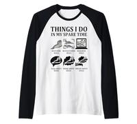 Tiempo libre viendo focas océano vida marina lindo amante de los animales marinos Camiseta Manga Raglan