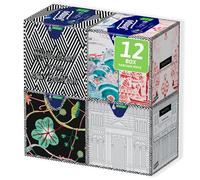 Tiempo Light - Pañuelos 3 Capas - Pack de 12 Box cuadrados de 60 Pañuelos (mezcla 3 gráficas Diesel)