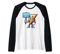 Tiempo miércoles, Storm Chaser, Meteorology Mascot Camiseta Manga Raglan