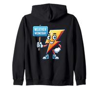 Tiempo miércoles, Storm Chaser, Meteorology Mascot Sudadera con Capucha