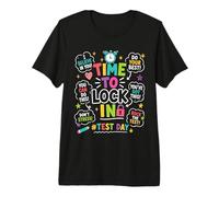 Tiempo para Bloquear el día de Prueba de los Profesores Día de Prueba Motivación Camiseta Premium