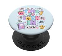 Tiempo para Bloquear el día de Prueba de los Profesores Día de Prueba Motivación PopSockets PopGrip Adhesivo