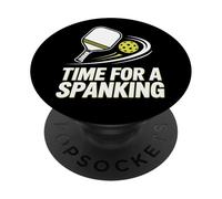 Tiempo para un Dicho sarcástico de nalgadas para Jugadores de Pickleball PopSockets PopGrip Adhesivo