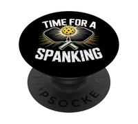 Tiempo para un Dicho sarcástico de nalgadas para Jugadores de Pickleball PopSockets PopGrip Adhesivo