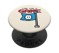 Tiempo para un Juego (Funny Gamer Statement) PopSockets PopGrip Adhesivo