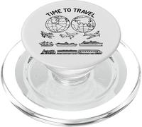 Tiempo para Viajar El Mundo Arte Vintage Formas Mania PopSockets PopGrip para MagSafe