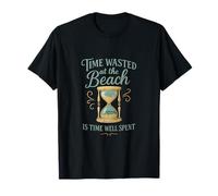 Tiempo perdido en la playa Reloj de arena Vibes de verano Camiseta