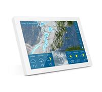 tiempo & radar home 2 - Estación meteorológica wifi inalámbrica táctil - Pronóstico y radar de lluvia, alertas, reloj digital, indicaciones de temperatura, viento