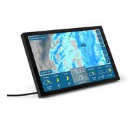 tiempo & radar home 4 - estación wifi con radar meteorológico: animación del tiempo en pantalla HD+ a color, fácil de usar, diseño elegante, alertas por tiempo extremo y previsión a 14 días
