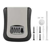 Tiempo seguro montado en la pared al aire libre de la aleación de aluminio de la caja de la cerradura de la llave de combinación de 4 dígitos