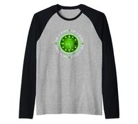 Tiempo Verde Es Dinero Tiempo Verde Gráfico Camiseta Manga Raglan